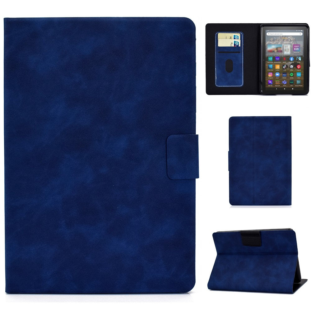 For Amazon Kindle Youth Edition 2022 Folio Stand PU Leather Cowhide Texture Tablet Case Card Holder Magnetic Cover