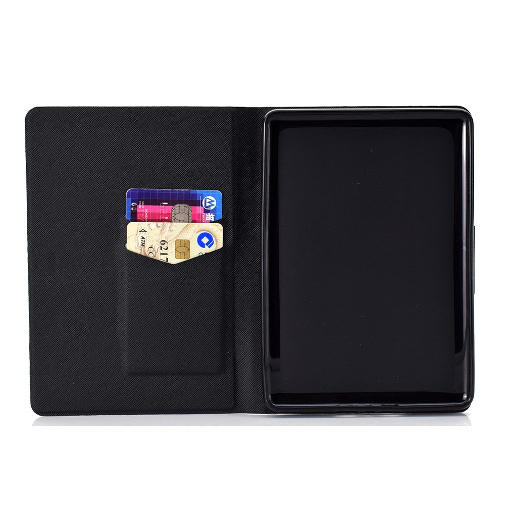 For Amazon Kindle Youth Edition 2022 Folio Flip PU Leather Cover Pattern Printing Card Holder Stand Protective Tablet Case