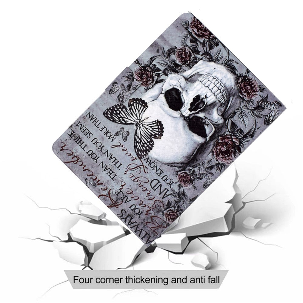 For Amazon Kindle Youth Edition 2022 Folio Flip PU Leather Cover Pattern Printing Card Holder Stand Protective Tablet Case