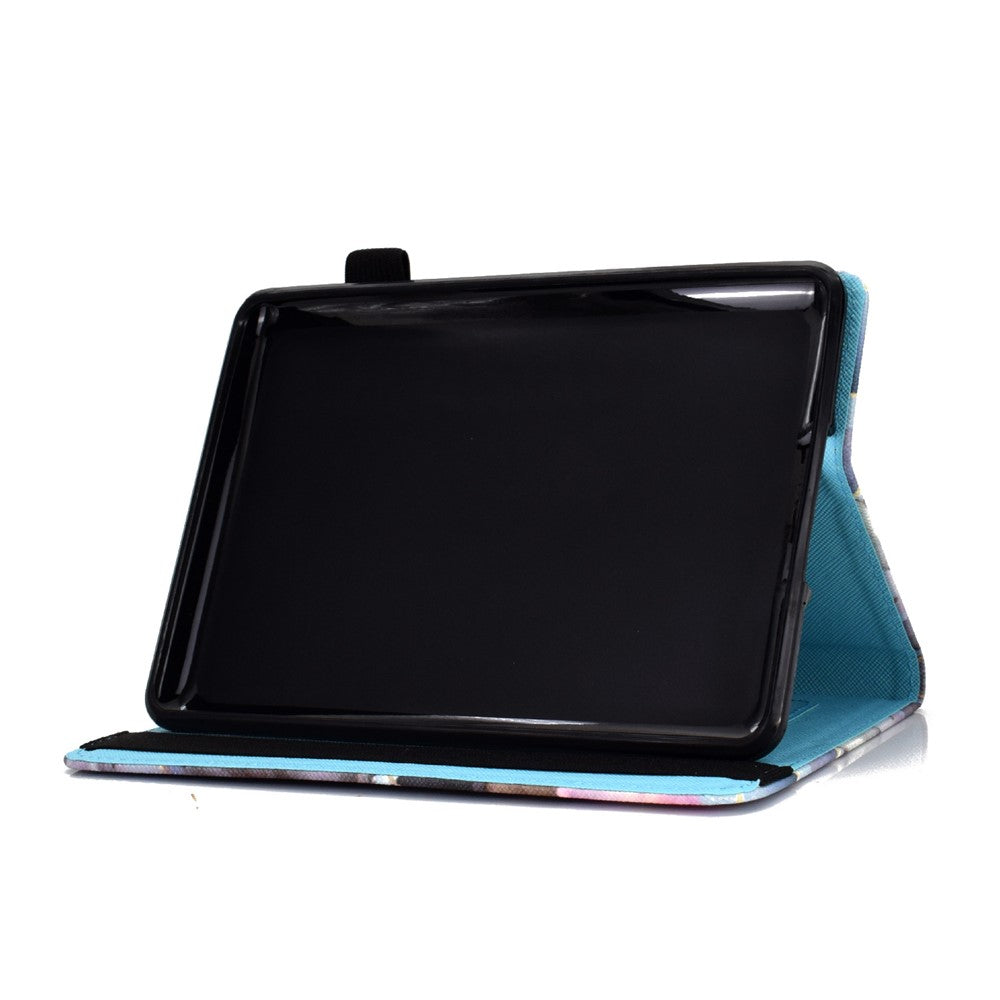 For Amazon Kindle Youth Edition 2022 PU Leather Book Style Flip Tablet Case Pattern Printing Card Holder Shockproof Cover with Elastic Band
