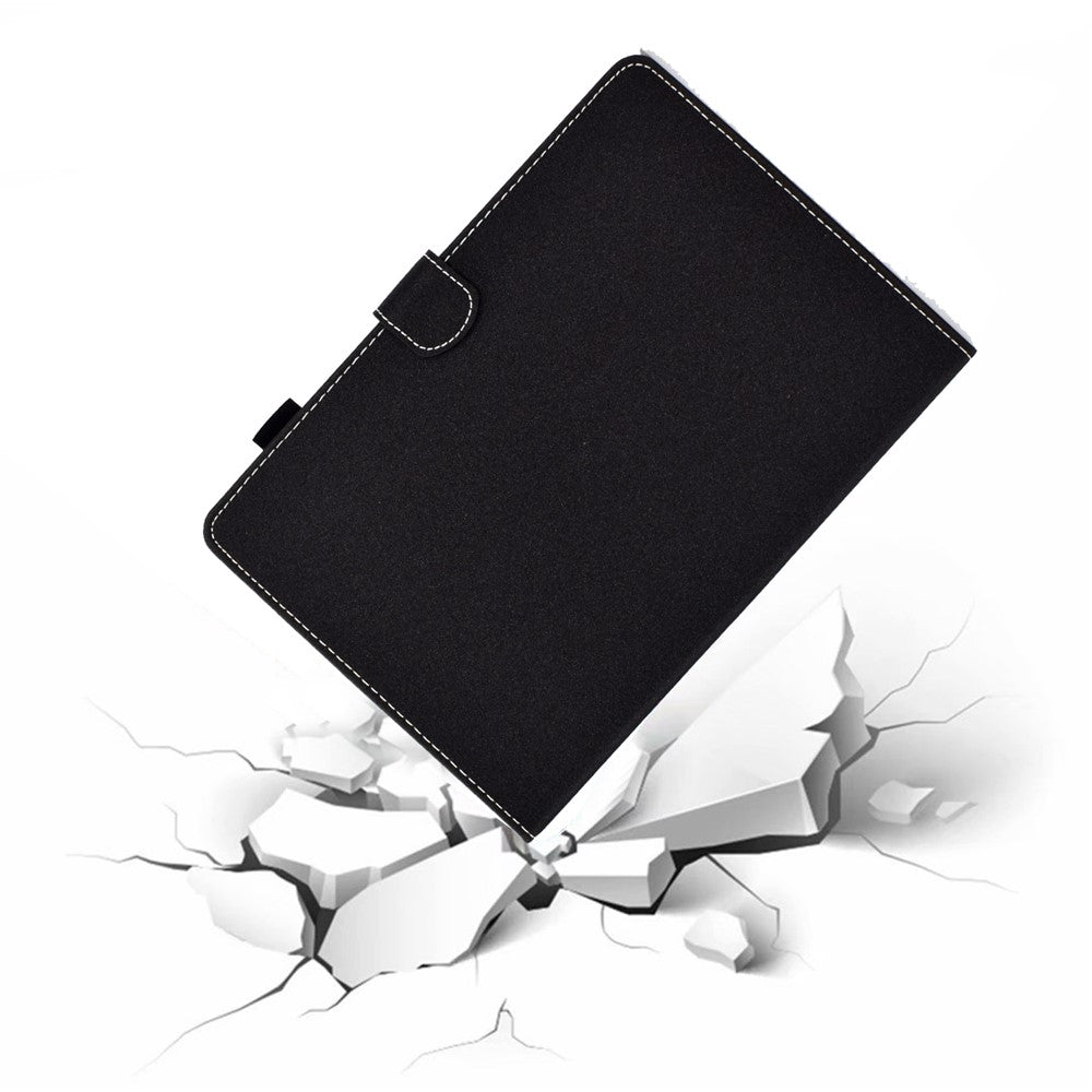 For Amazon Kindle Youth Edition 2022 PU Leather Stitching Line Tablet Case Card Slot Stand Folio Cover with Pencil Holder