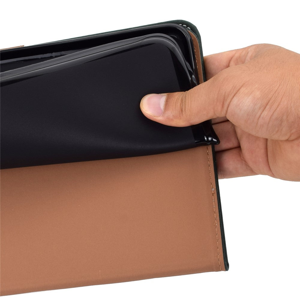 For Amazon Kindle Youth Edition 2022 PU Leather Stitching Line Tablet Case Card Slot Stand Folio Cover with Pencil Holder