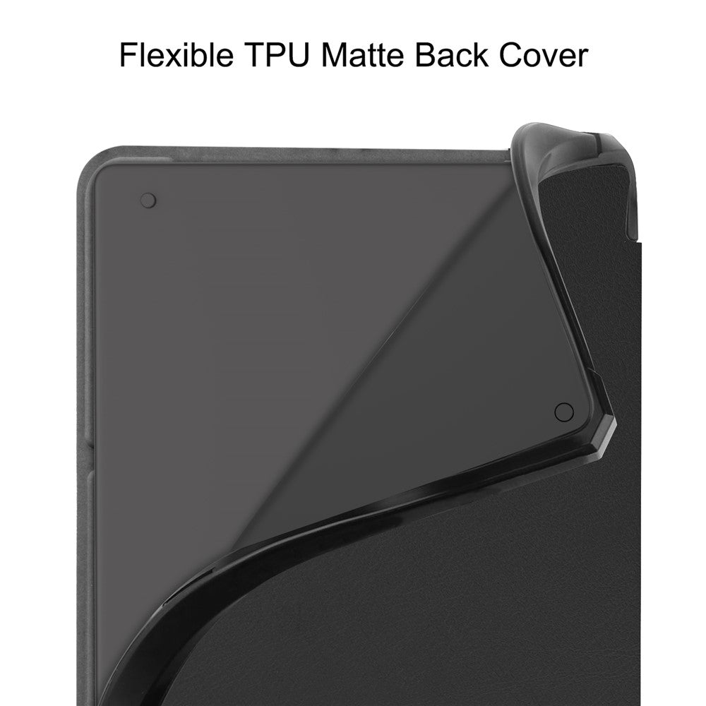 For Amazon Kindle Scribe Origami Stand PU Leather+TPU E-book Reader Case Shockproof E-Reader Cover with Auto Wake / Sleep