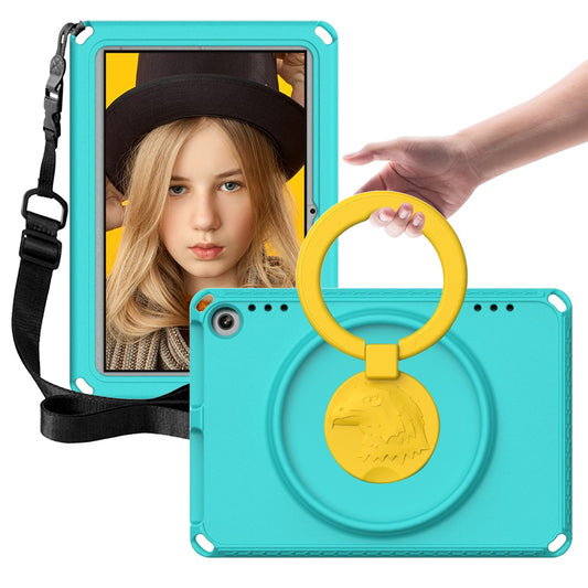 For Amazon Fire HD 8 (2022) / (2020) Shockproof EVA Case with Shoulder Strap, Waterproof Screen Protector