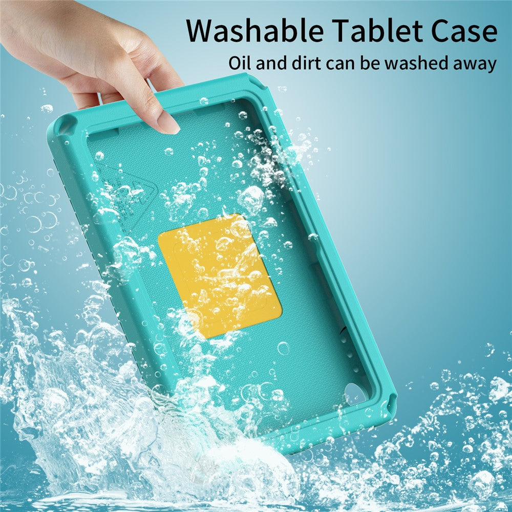 For Amazon Fire HD 8 (2022) / (2020) Shockproof EVA Case with Shoulder Strap, Waterproof Screen Protector