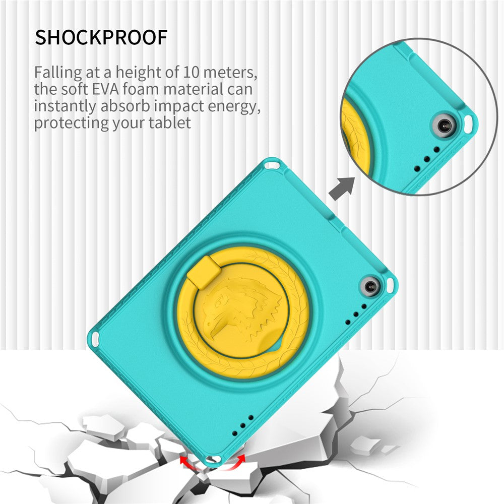 For Amazon Fire HD 8 (2022) / (2020) Shockproof EVA Case with Shoulder Strap, Waterproof Screen Protector