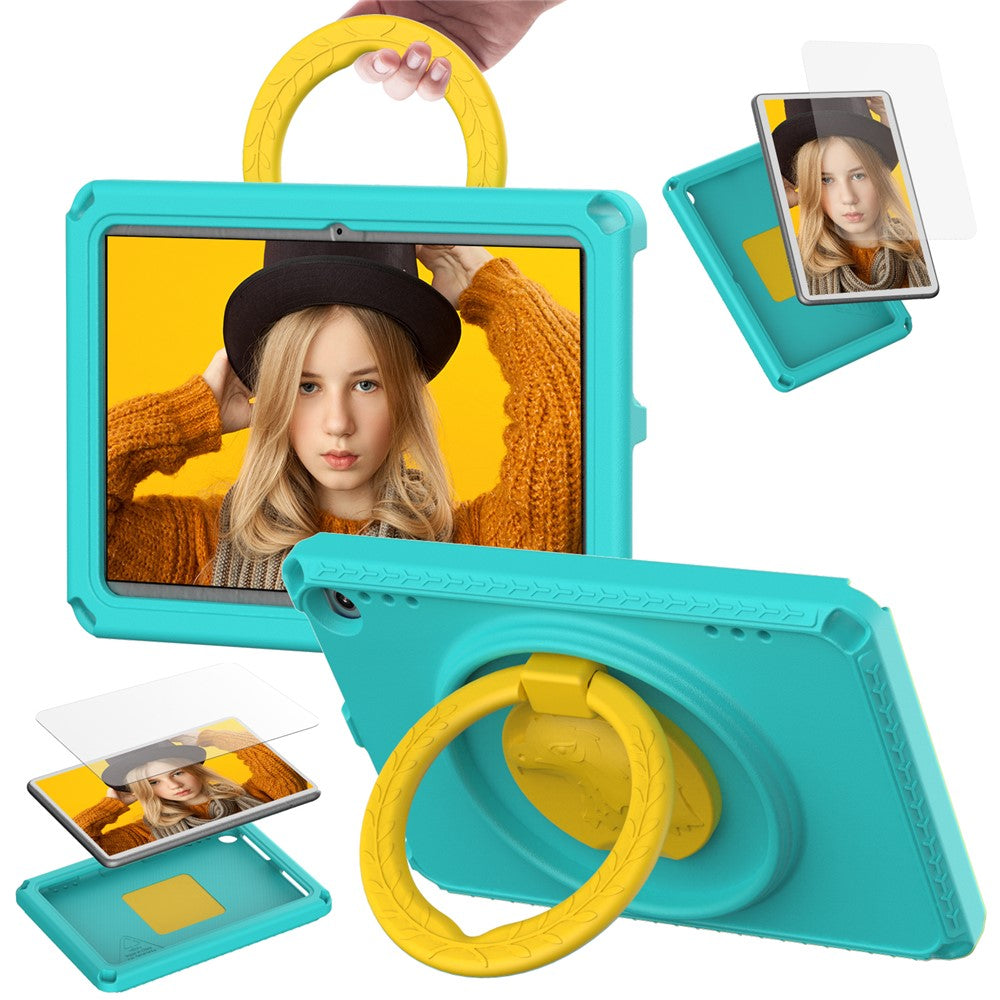 For Amazon Fire HD 8 (2022) / (2020) Shockproof EVA Case with Shoulder Strap, Waterproof Screen Protector