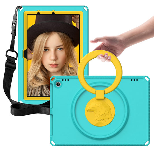 Hard EVA Case for Amazon Fire HD 10 (2021) Protective Cover with Shoulder Strap, Screen Film