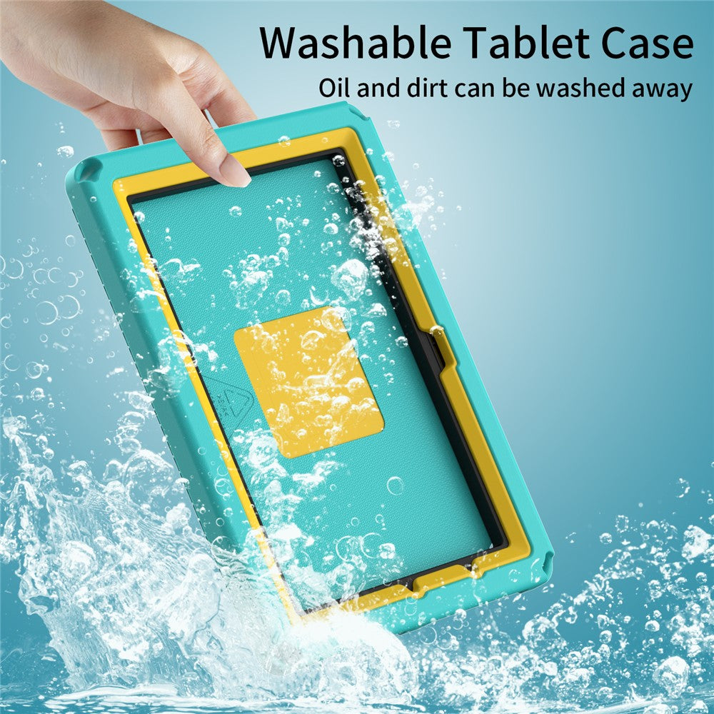 Hard EVA Case for Amazon Fire HD 10 (2021) Protective Cover with Shoulder Strap, Screen Film