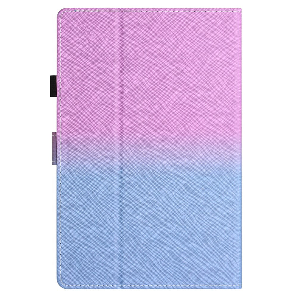 For Amazon Kindle 11th Gen (2022) Stitching Lines Gradient PU Leather Stand Cover Card Holder Tablet Case