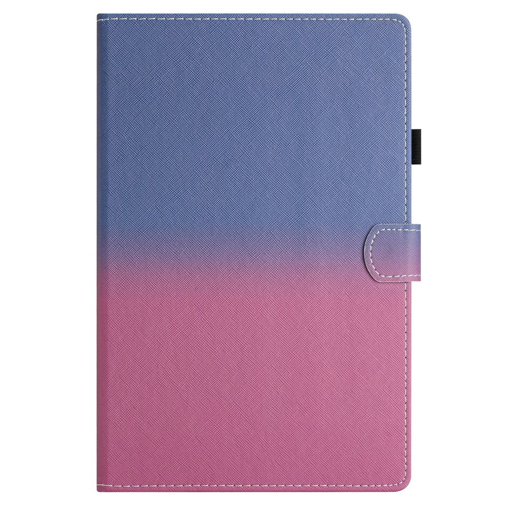 For Amazon Fire HD 8 (2022) / Fire HD 8 Plus (2022) / Fire HD 8 (2020) Stitching Lines Gradient Leather Tablet Stand Case