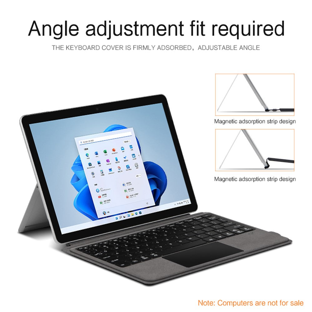 For Microsoft Surface Go 1 / 2 / 3 Magnetic Rechargeable Wireless Bluetooth-compatible Keyboard with Backlit