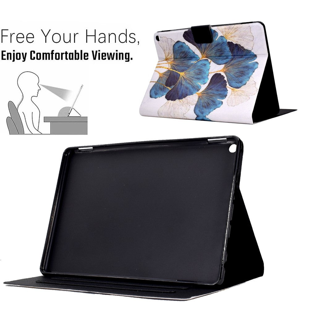 For Amazon Fire HD 10 (2021) / HD 10 Plus (2021) Leather Cover Pattern Printed Anti-Scratch Tablet Case with Card Slots