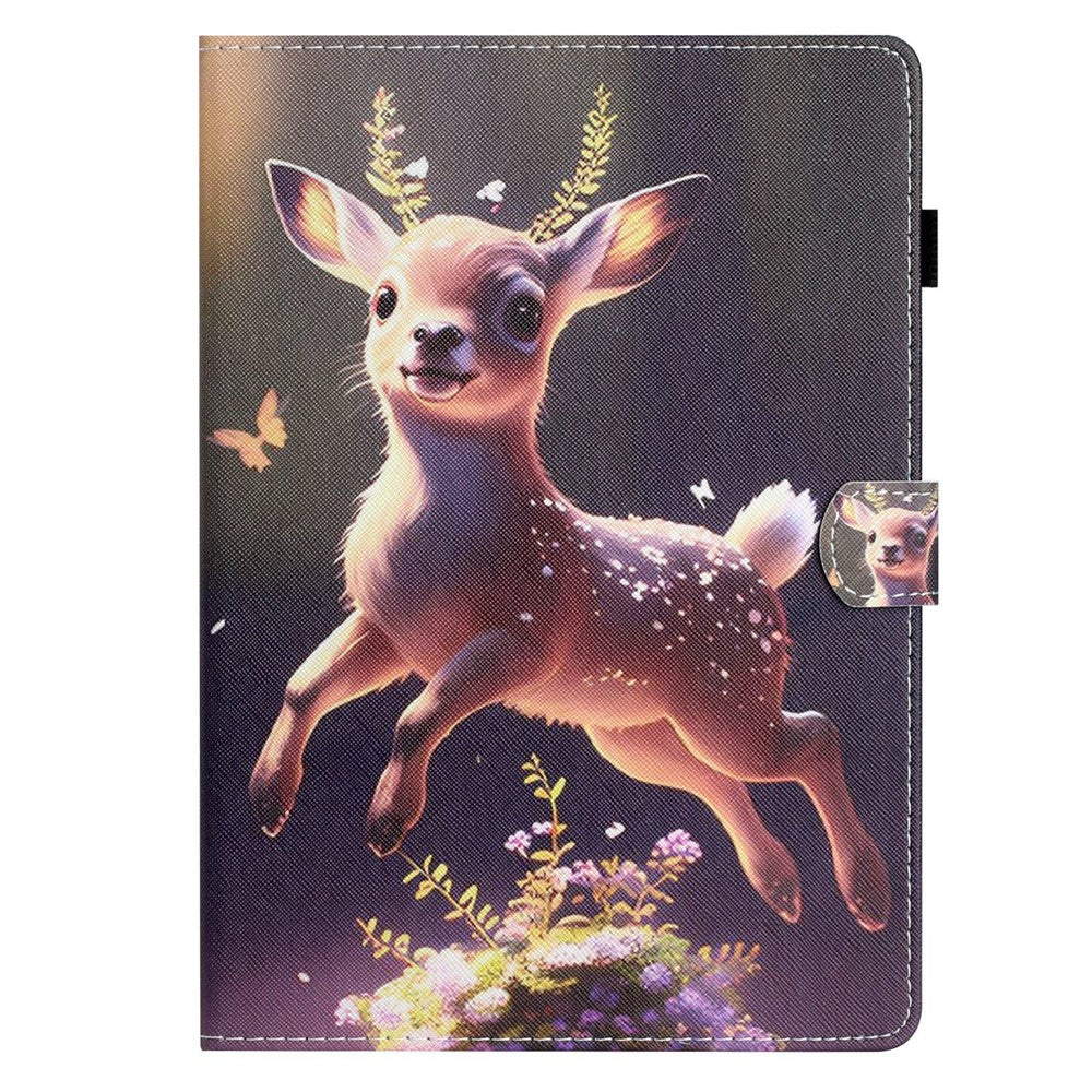Anti-Scratch Tablet Case for Amazon Kindle Youth Edition 2022 Shockproof Cover Pattern Printing PU Leather Case