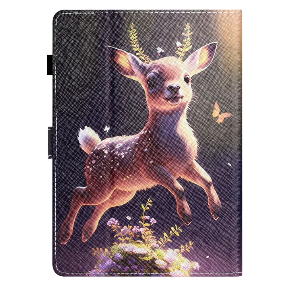 Anti-Scratch Tablet Case for Amazon Kindle Youth Edition 2022 Shockproof Cover Pattern Printing PU Leather Case