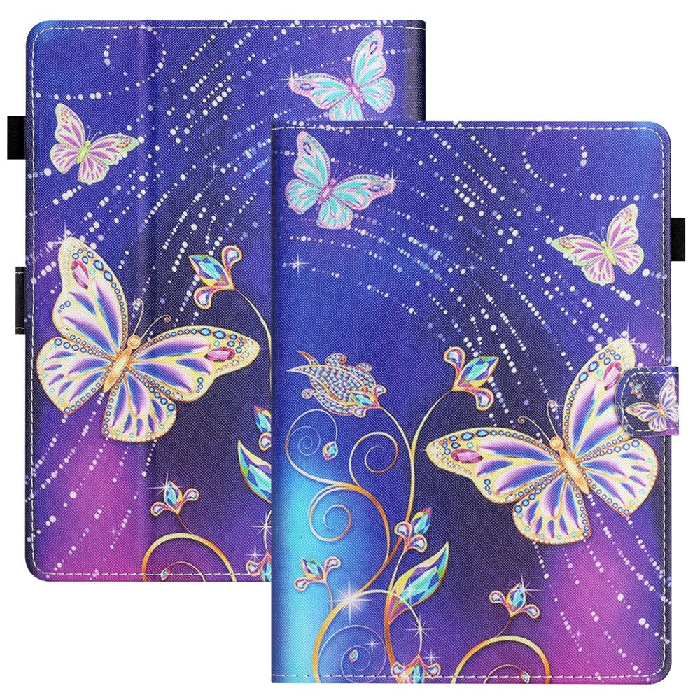 Anti-Scratch Tablet Case for Amazon Kindle Youth Edition 2022 Shockproof Cover Pattern Printing PU Leather Case