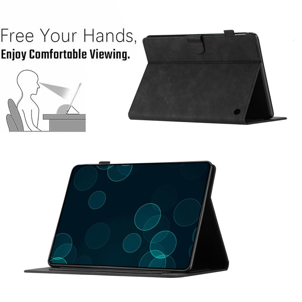 Imprinted Pattern Flip Cover for Amazon Fire HD 8 Plus (2022) / Fire HD 8 (2022) PU Leather Card Slot Tablet Case