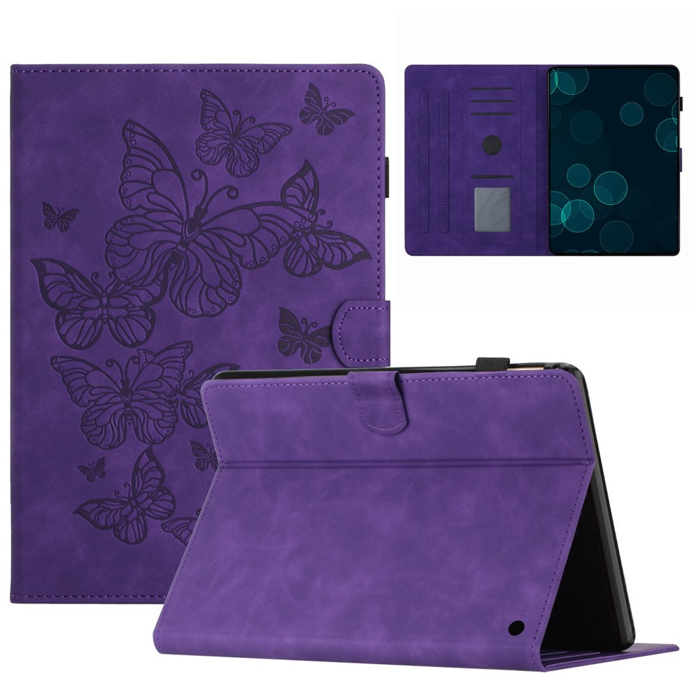 Imprinted Pattern Flip Cover for Amazon Fire HD 8 Plus (2022) / Fire HD 8 (2022) PU Leather Card Slot Tablet Case