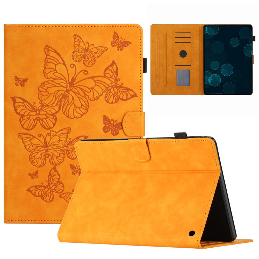 Imprinted Pattern Flip Cover for Amazon Fire HD 8 Plus (2022) / Fire HD 8 (2022) PU Leather Card Slot Tablet Case