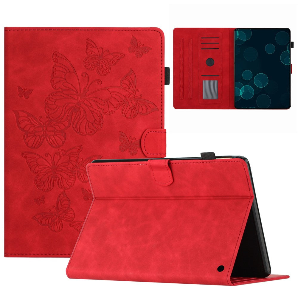 Imprinted Pattern Flip Cover for Amazon Fire HD 8 Plus (2022) / Fire HD 8 (2022) PU Leather Card Slot Tablet Case