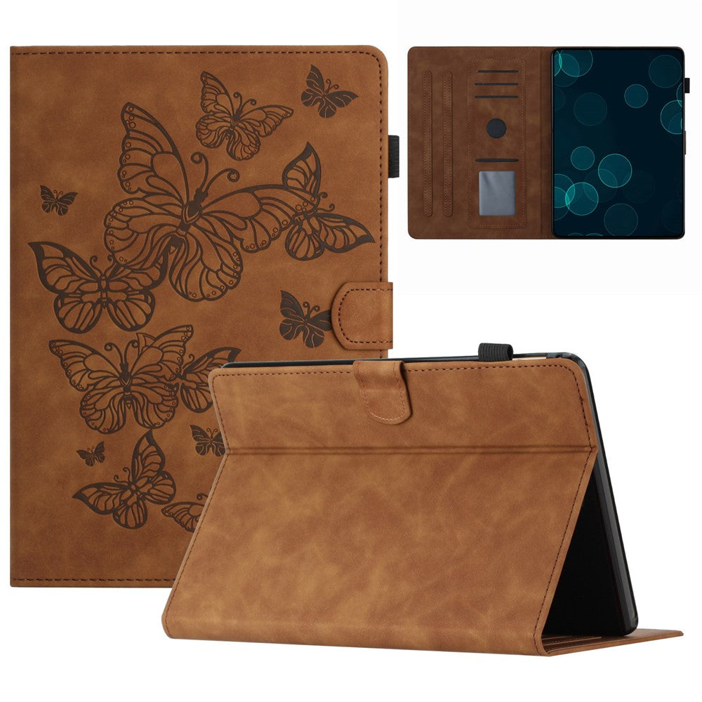 For Amazon Kindle 11th Gen (2022) TPU+PU Leather Cover Card Slot Imprinted Pattern Tablet Case