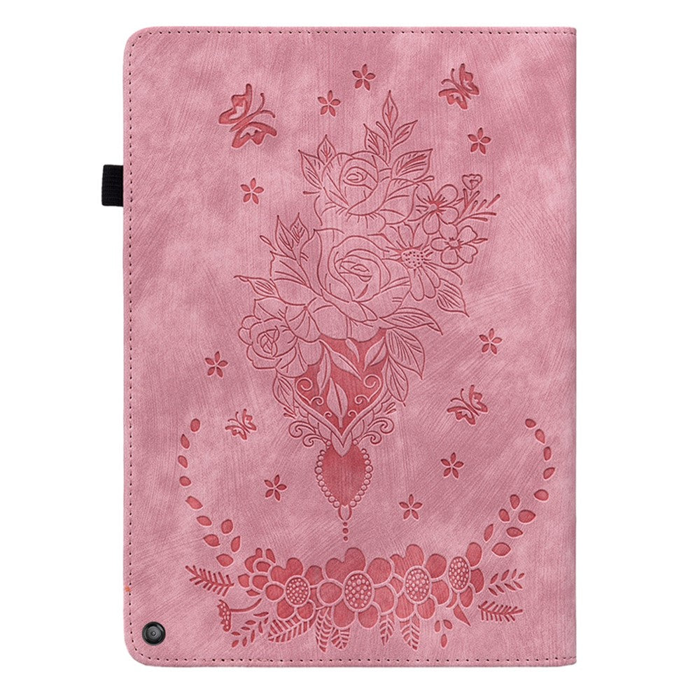 Tablet Cover for Amazon Fire HD 10 (2021) / HD 10 Plus (2021) Auto Wake / Sleep Imprinted PU Leather Stand Case