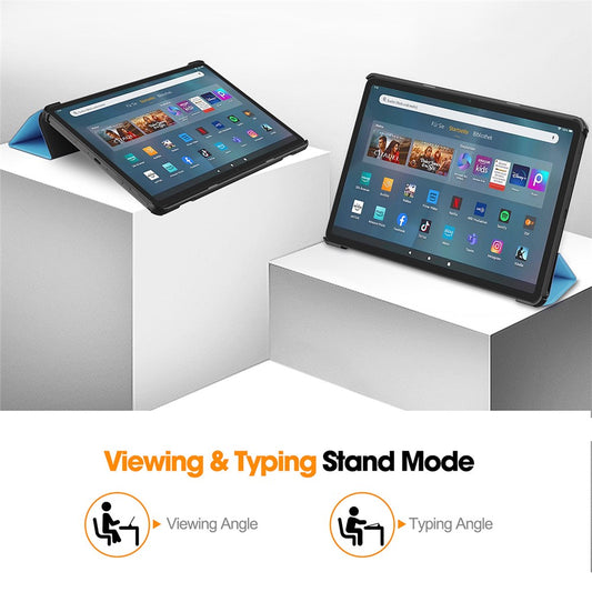 ENKAY HAT PRINCE For Amazon Fire Max 11 Trifold Stand Tablet Case Auto Wake / Sleep PU Leather+PC Cover