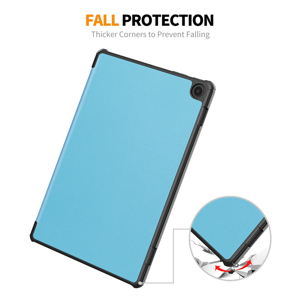 ENKAY HAT PRINCE For Amazon Fire Max 11 Trifold Stand Tablet Case Auto Wake / Sleep PU Leather+PC Cover