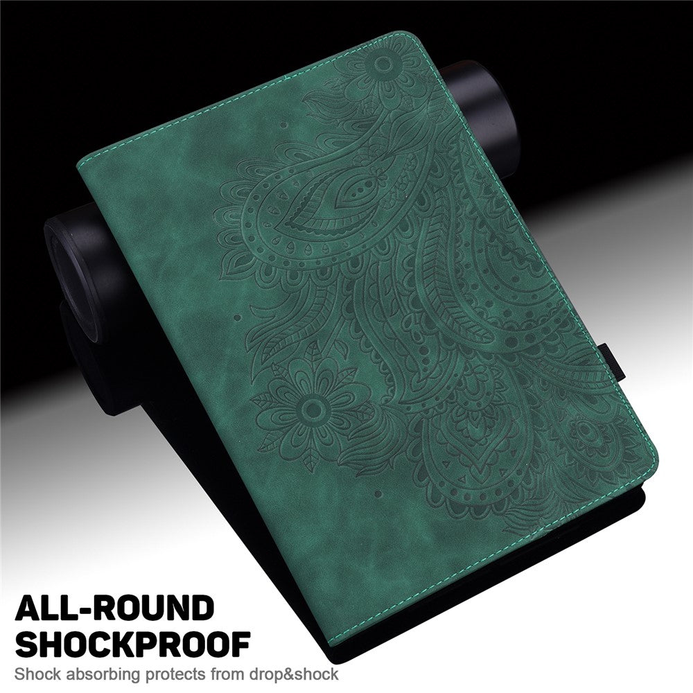 For Amazon Fire Max 11 PU Leather Tablet Case Card Holder Pattern Imprinted Stand Protective Cover