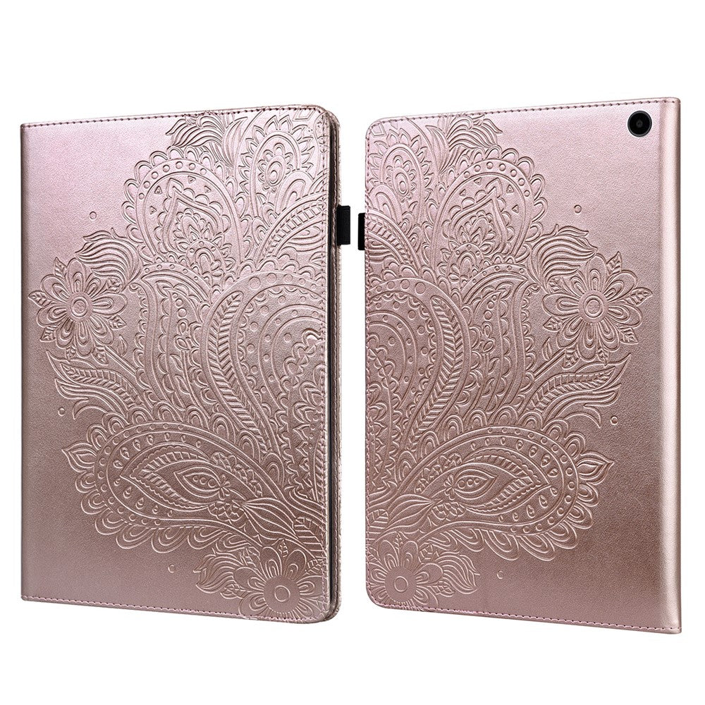 For Amazon Fire Max 11 PU Leather Tablet Case Card Holder Pattern Imprinted Stand Protective Cover