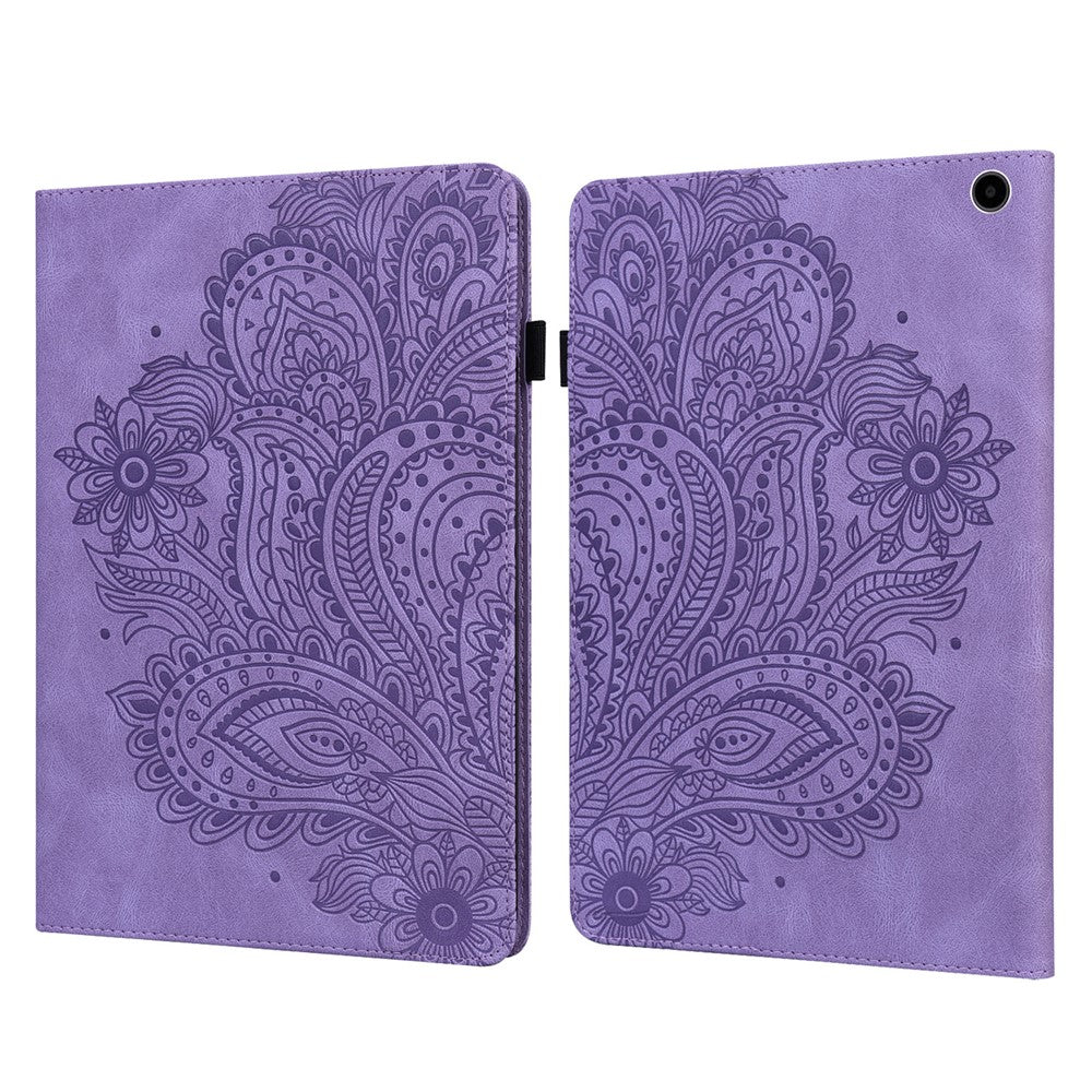 For Amazon Fire Max 11 PU Leather Tablet Case Card Holder Pattern Imprinted Stand Protective Cover