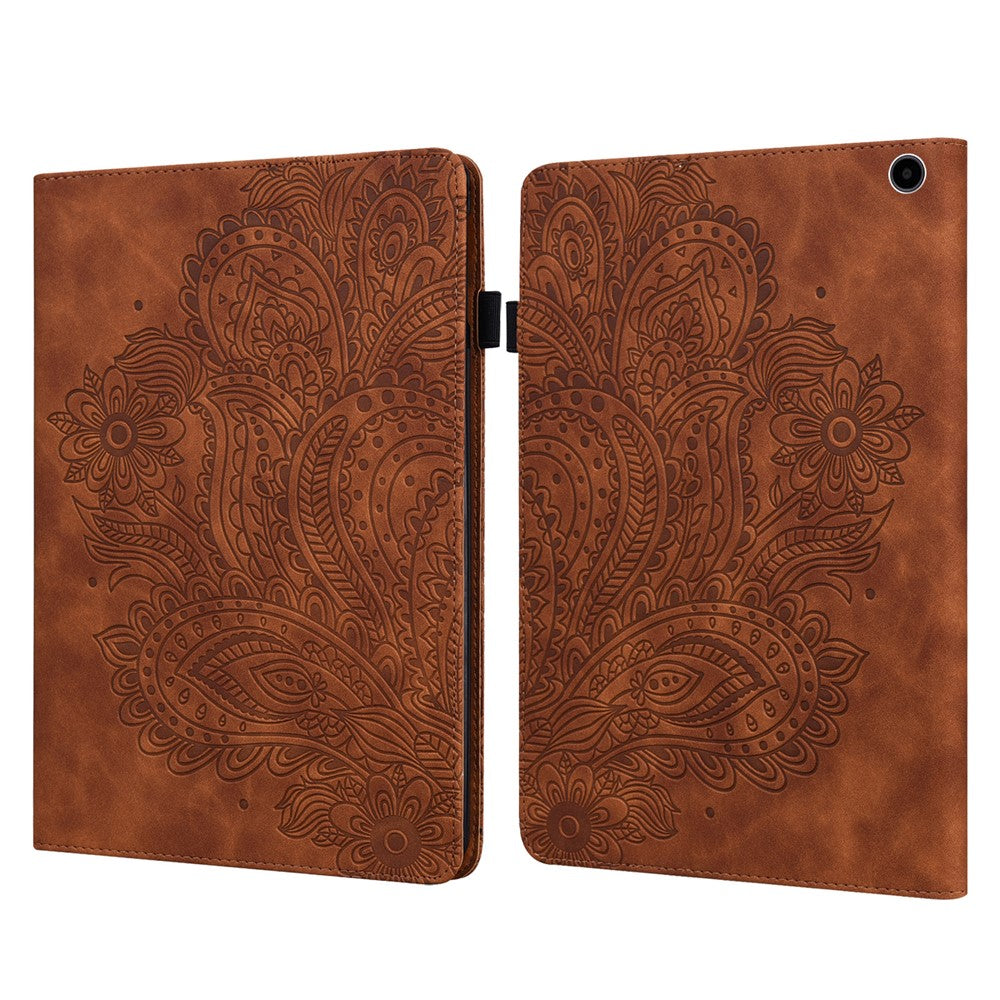 For Amazon Fire Max 11 PU Leather Tablet Case Card Holder Pattern Imprinted Stand Protective Cover