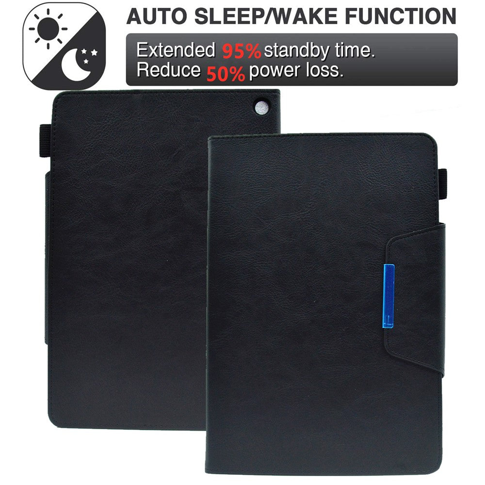 Tablet Case for Amazon Fire Max 11 , Card Holder Cowhide Texture PU Leather Stand Cover