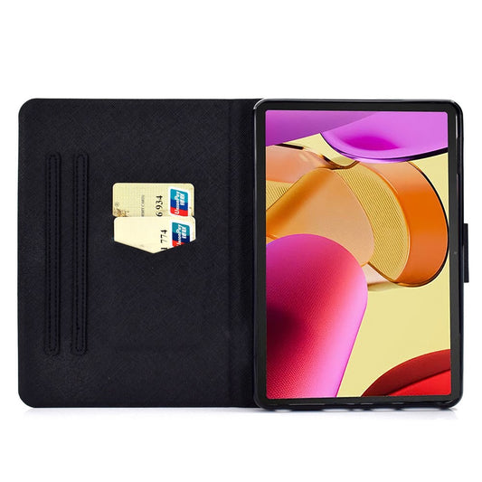 A1 Shockproof Case for Amazon Fire Max 11 PU Leather Cover Pattern Printed Tablet Stand Case with Card Slots