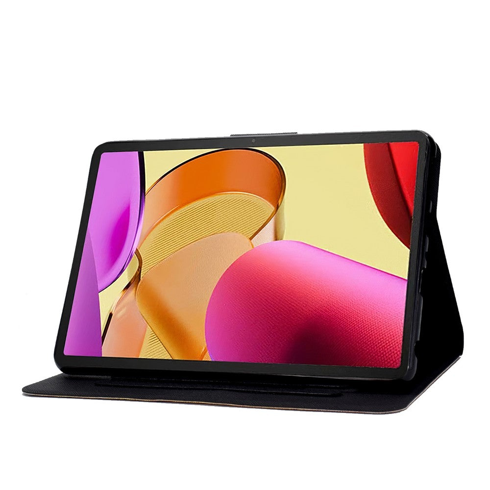 A1 Shockproof Case for Amazon Fire Max 11 PU Leather Cover Pattern Printed Tablet Stand Case with Card Slots