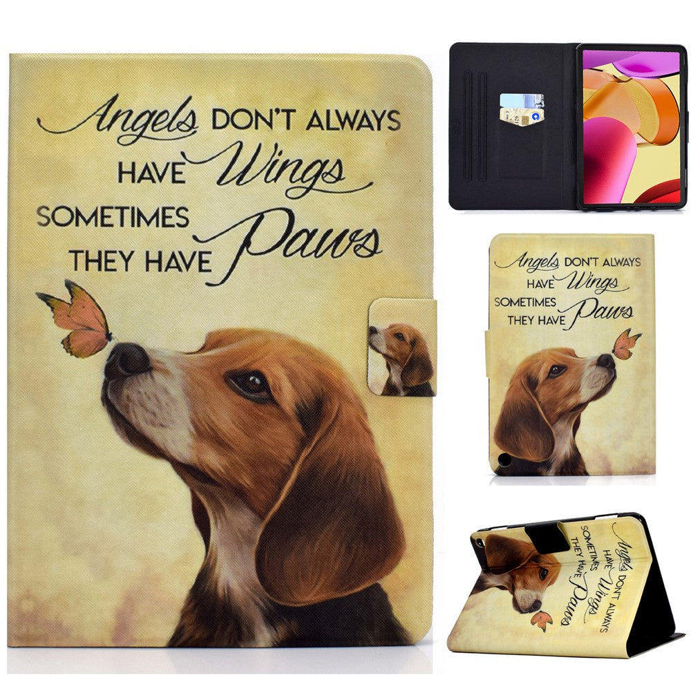 A1 Shockproof Case for Amazon Fire Max 11 PU Leather Cover Pattern Printed Tablet Stand Case with Card Slots