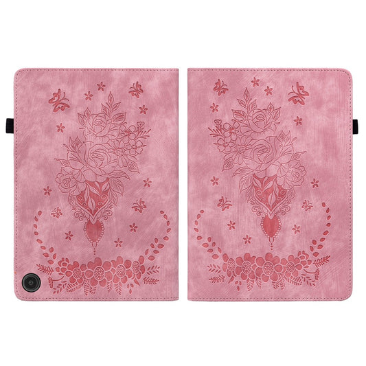 PU Leather Folio Stand Cover for Amazon Fire Max 11 , Imprinted Card Slots Shockproof Tablet Case