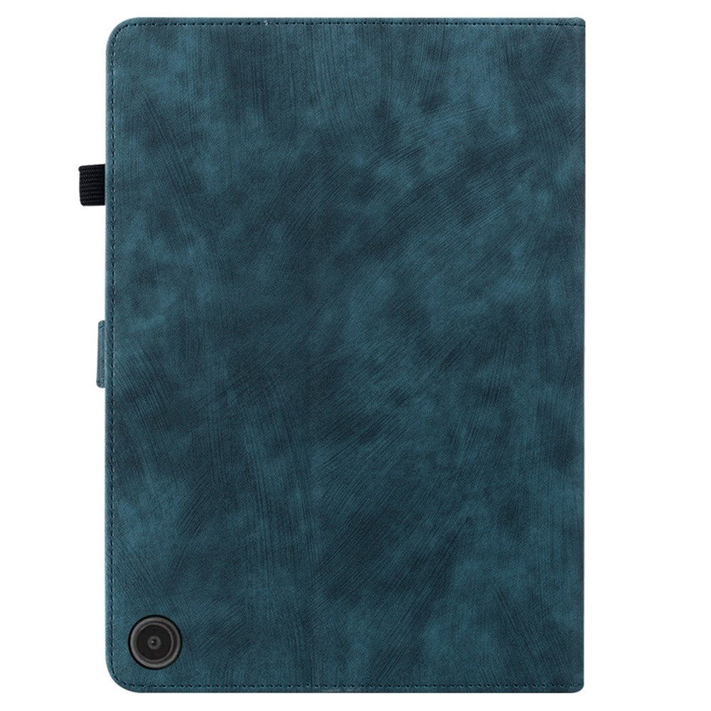 For Amazon Fire Max 11 Anti-Slip Stand Cover PU Leather Cute Tiger Pattern Card Slots Tablet Case