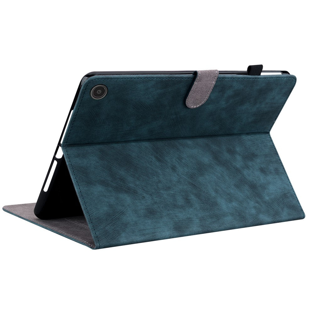 For Amazon Fire Max 11 Anti-Slip Stand Cover PU Leather Cute Tiger Pattern Card Slots Tablet Case
