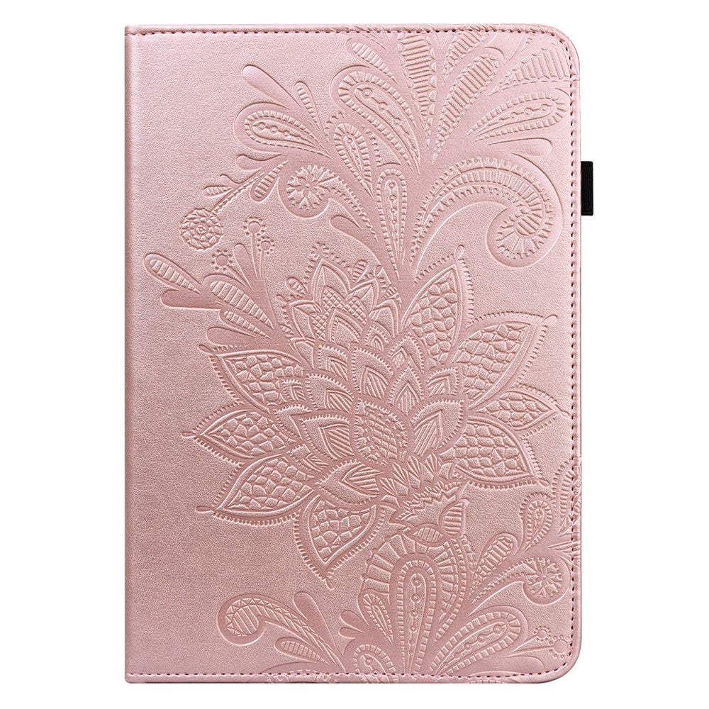 For Amazon Fire Max 11 Stand Tablet Leather Case Flower Imprinting Wallet Tablet Cover