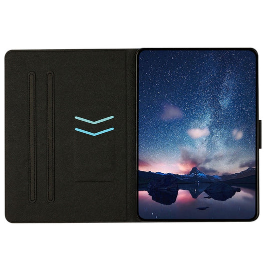 For Amazon Fire Max 11 Smart Tablet Case PU Leather Pattern Printing Stand Cover with Card Holder