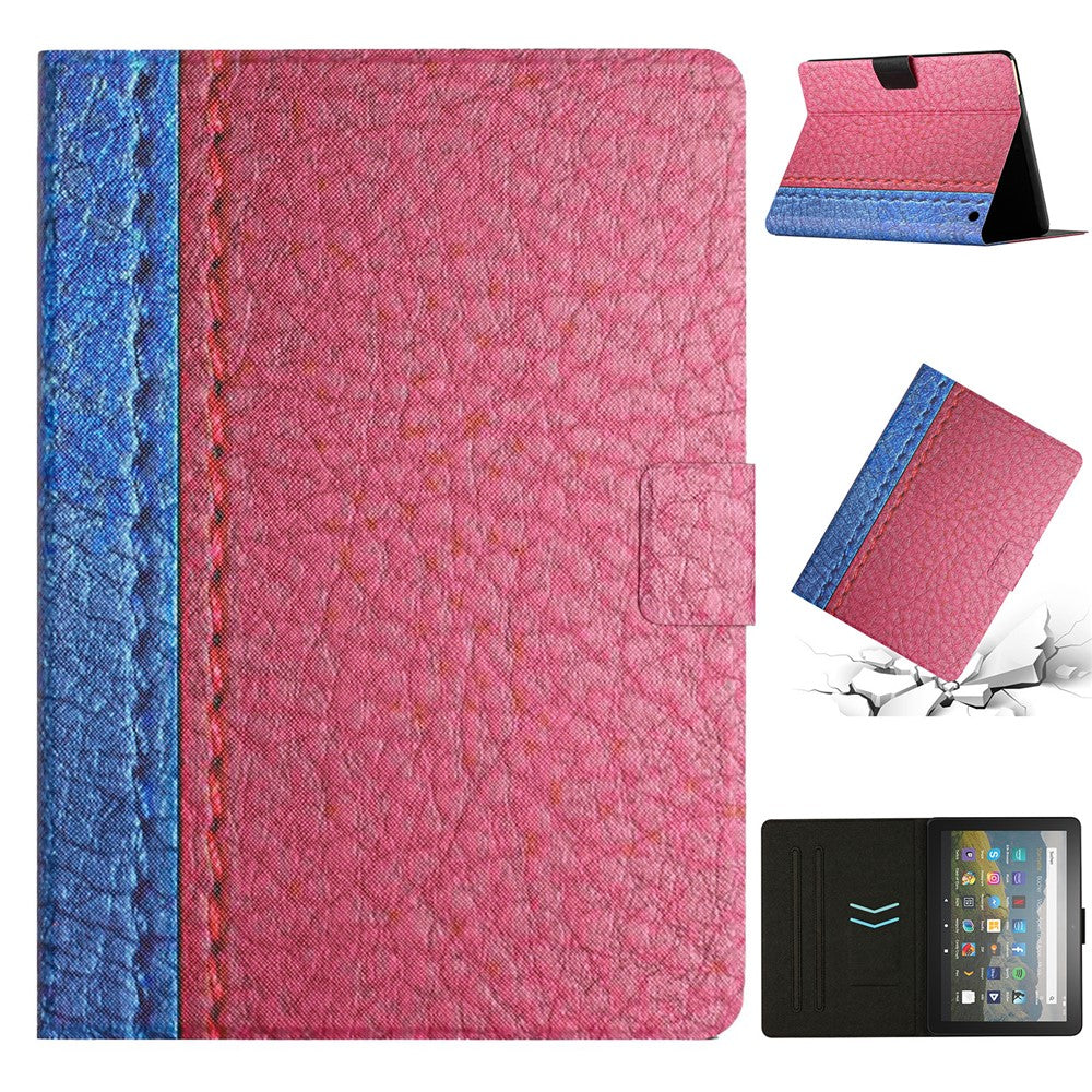 For Amazon Fire Max 11 Smart Tablet Case PU Leather Pattern Printing Stand Cover with Card Holder