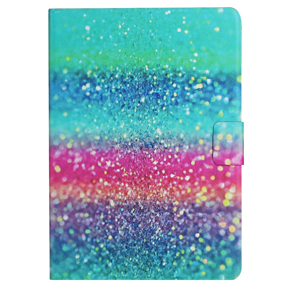 For Amazon Fire Max 11 PU Leather Stand Cover Pattern Printing Auto Wake / Sleep Tablet Case with Card Holder