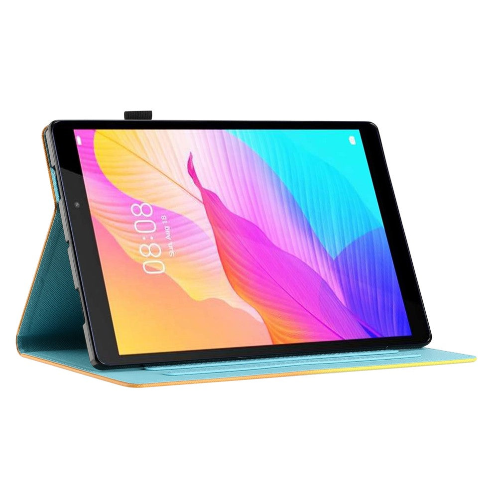 For Amazon Fire Max 11 PU Leather Pattern Printing Case Stand Card Holder Tablet Cover with Auto Sleep / Wake