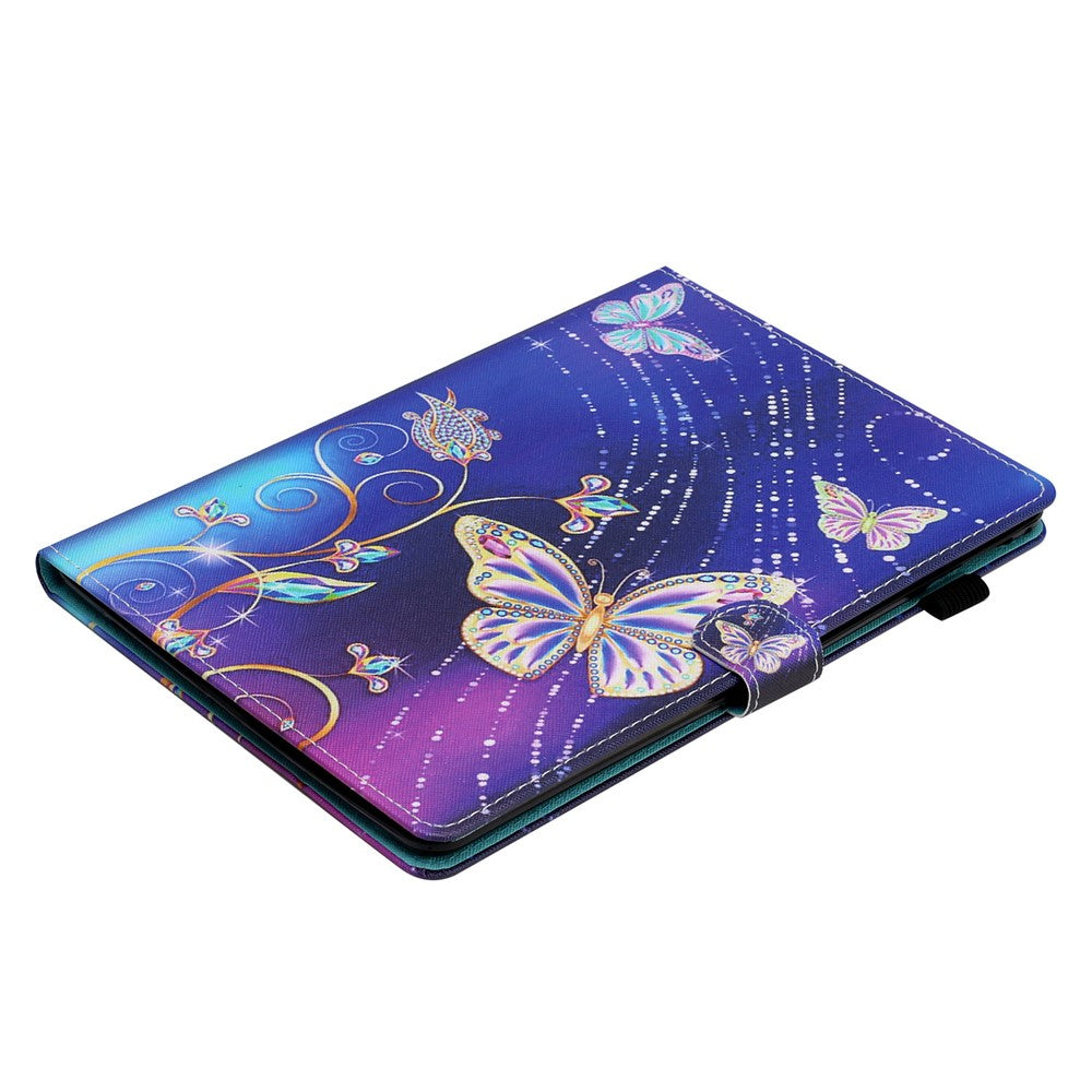For Amazon Fire Max 11 PU Leather Pattern Printing Case Stand Card Holder Tablet Cover with Auto Sleep / Wake