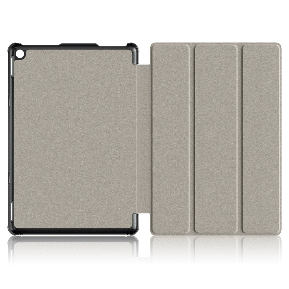 For Amazon Fire HD 10 (2023) PU Leather Tri-fold Stand Case Pattern Printing Auto Wake / Sleep Tablet Cover