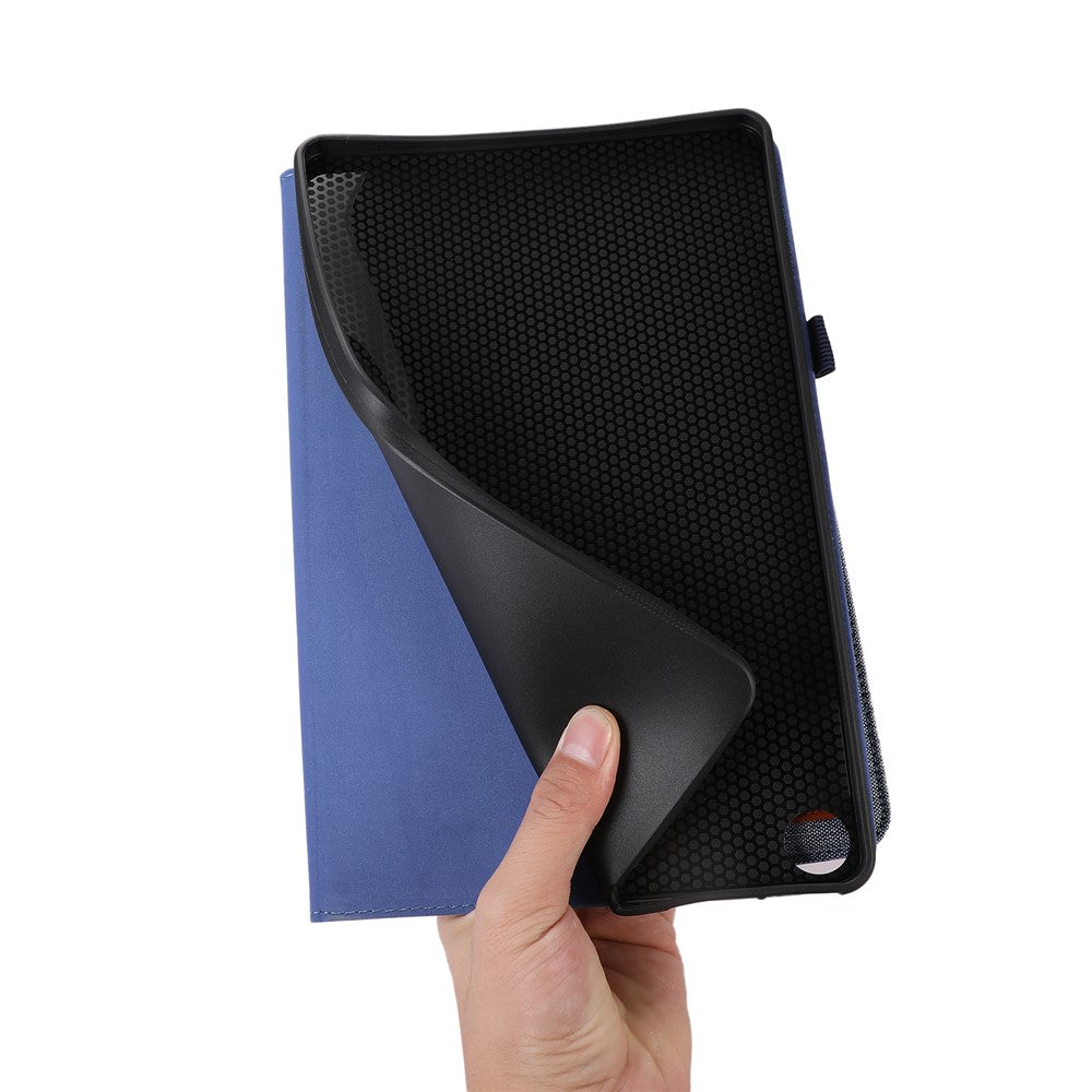 For Amazon Fire Max 11 Stand Tablet Case Cloth Texture PU Leather Smart Cover with Card Holder