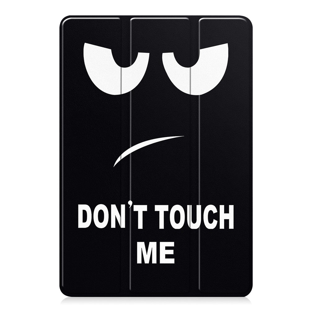 For Amazon Fire HD 10 (2023) PU Leather Tablet Case Tri-fold Stand Pattern Printing Tablet Cover