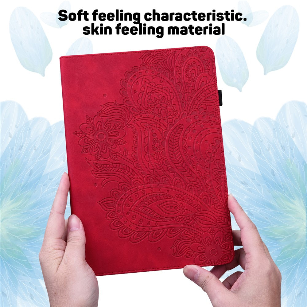 For Amazon Kindle Paperwhite 6 (2022) PU Leather E-Reader Case Pattern Imprinted Card Holder Stand Cover