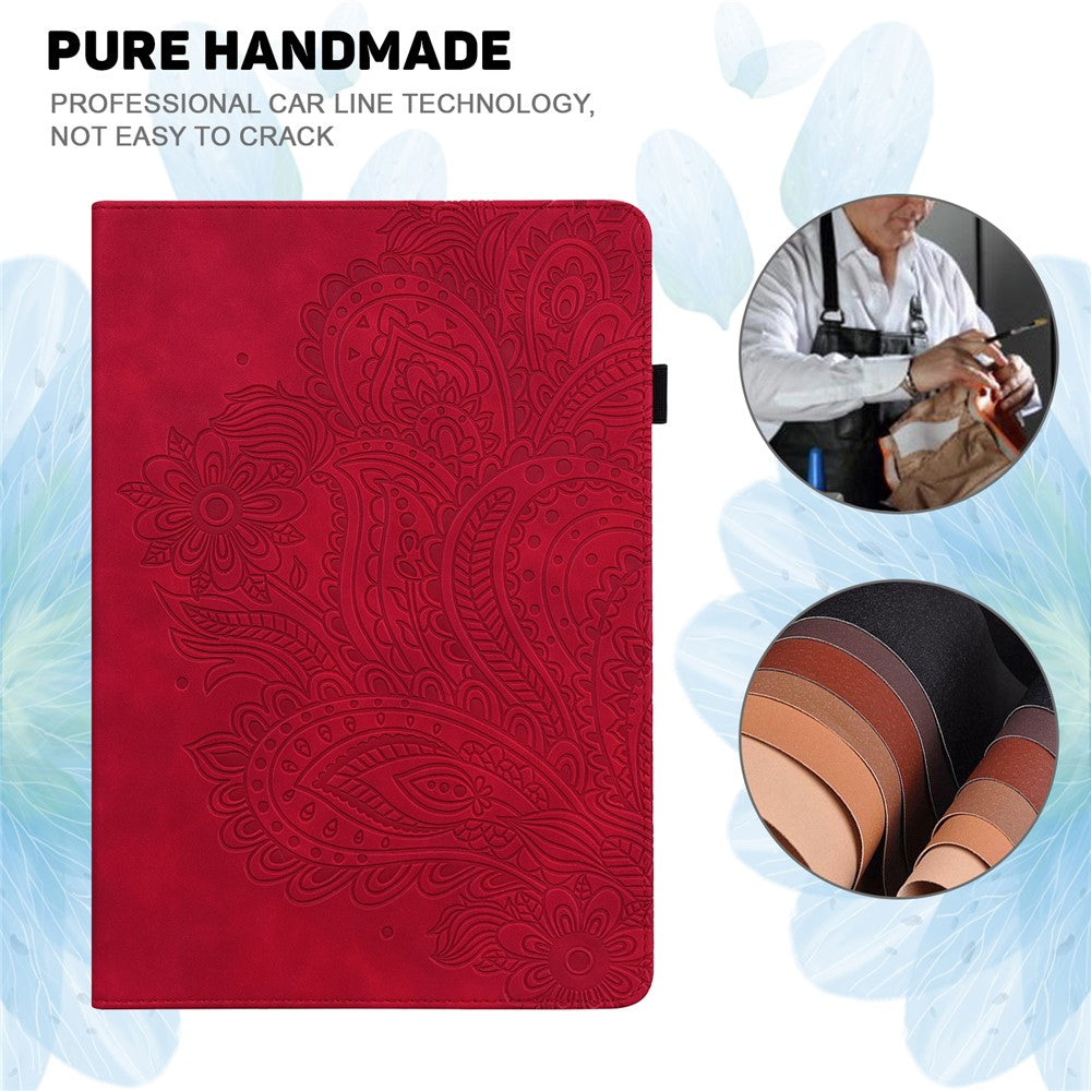 For Amazon Kindle Paperwhite 6 (2022) PU Leather E-Reader Case Pattern Imprinted Card Holder Stand Cover